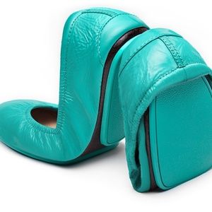 Tieks Patent Blue Flats